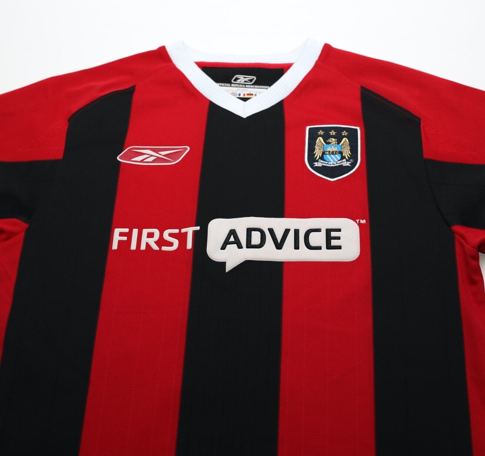 2003/04 ANELKA #39 Manchester City Vintage Reebok Away Football Shirt (S)