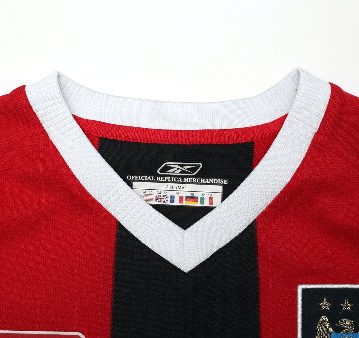 2003/04 ANELKA #39 Manchester City Vintage Reebok Away Football Shirt (S)