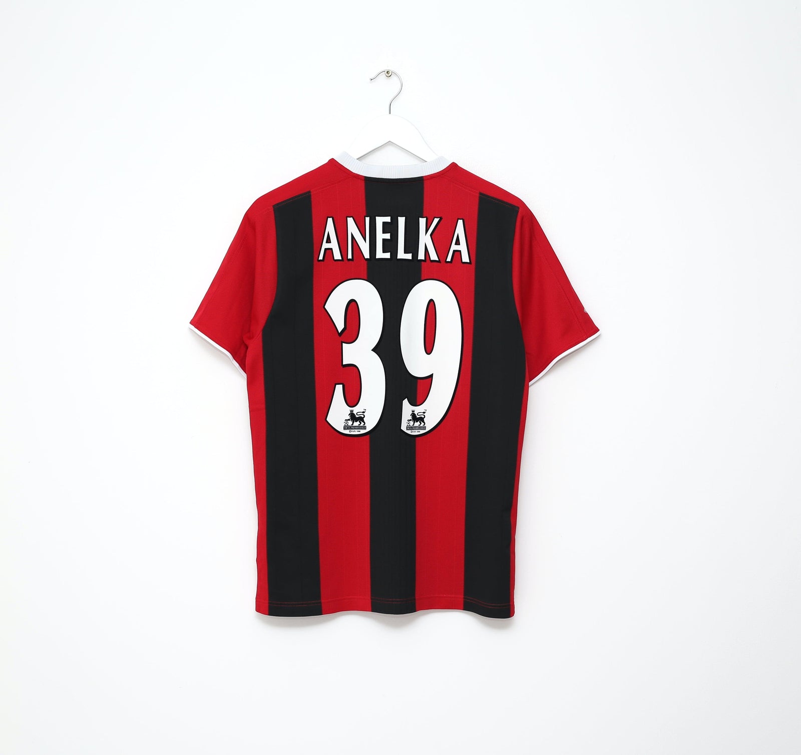 2003/04 ANELKA #39 Manchester City Vintage Reebok Away Football Shirt (S)