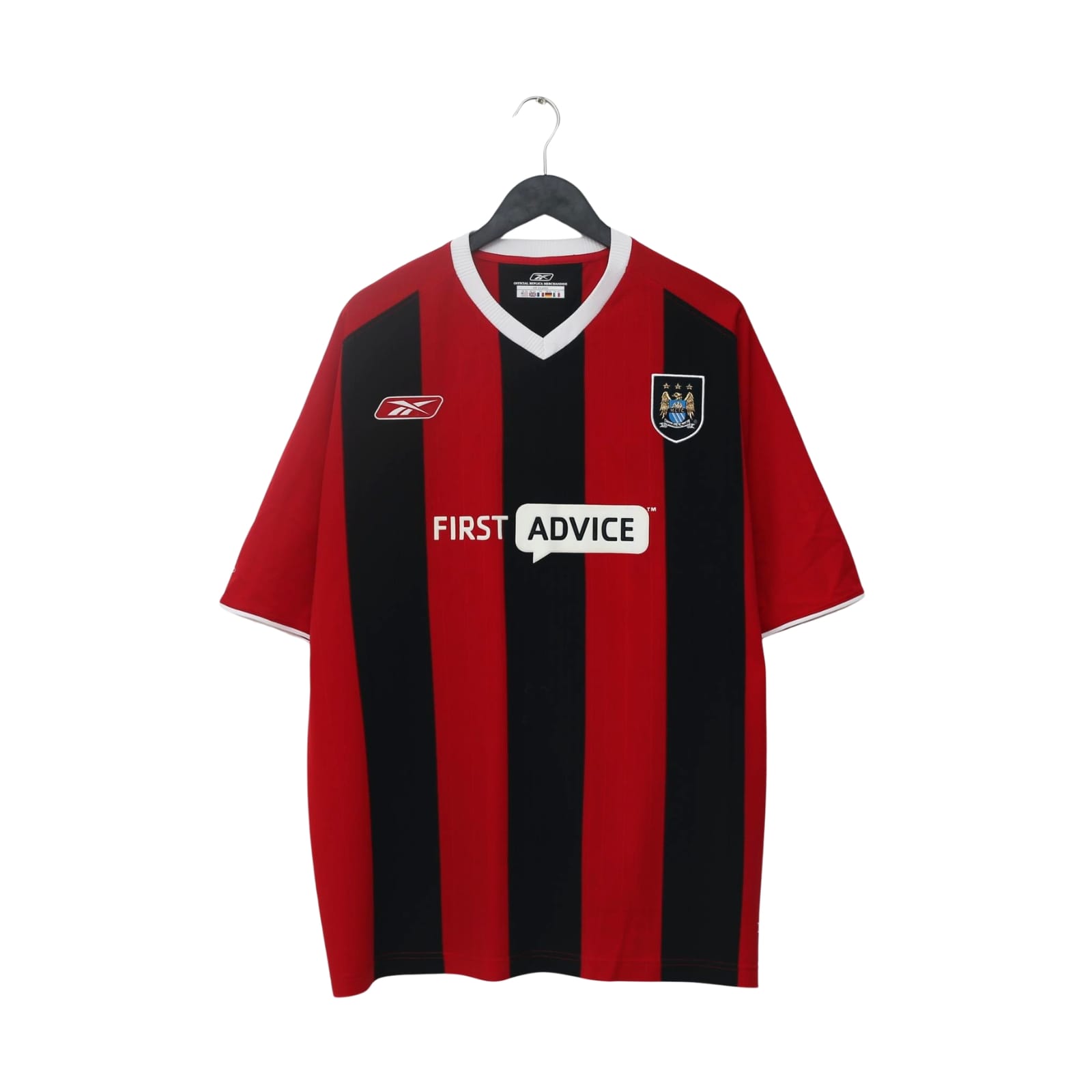 2003/04 ANELKA #39 Manchester City Vintage Reebok Away Football Shirt (XXL)