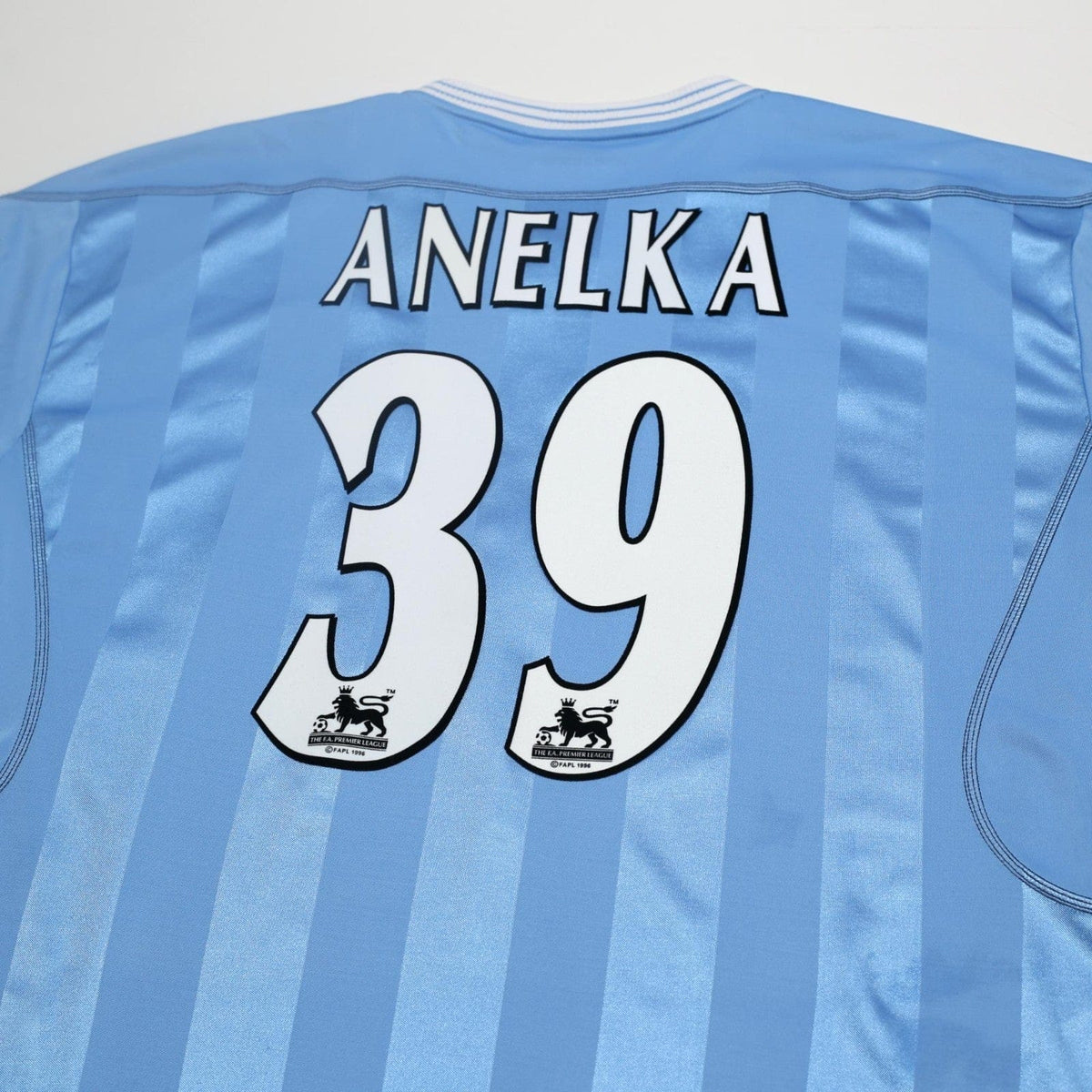 2003/04 Anelka #39 Manchester City Vintage Reebok Home Football Shirt (XL)