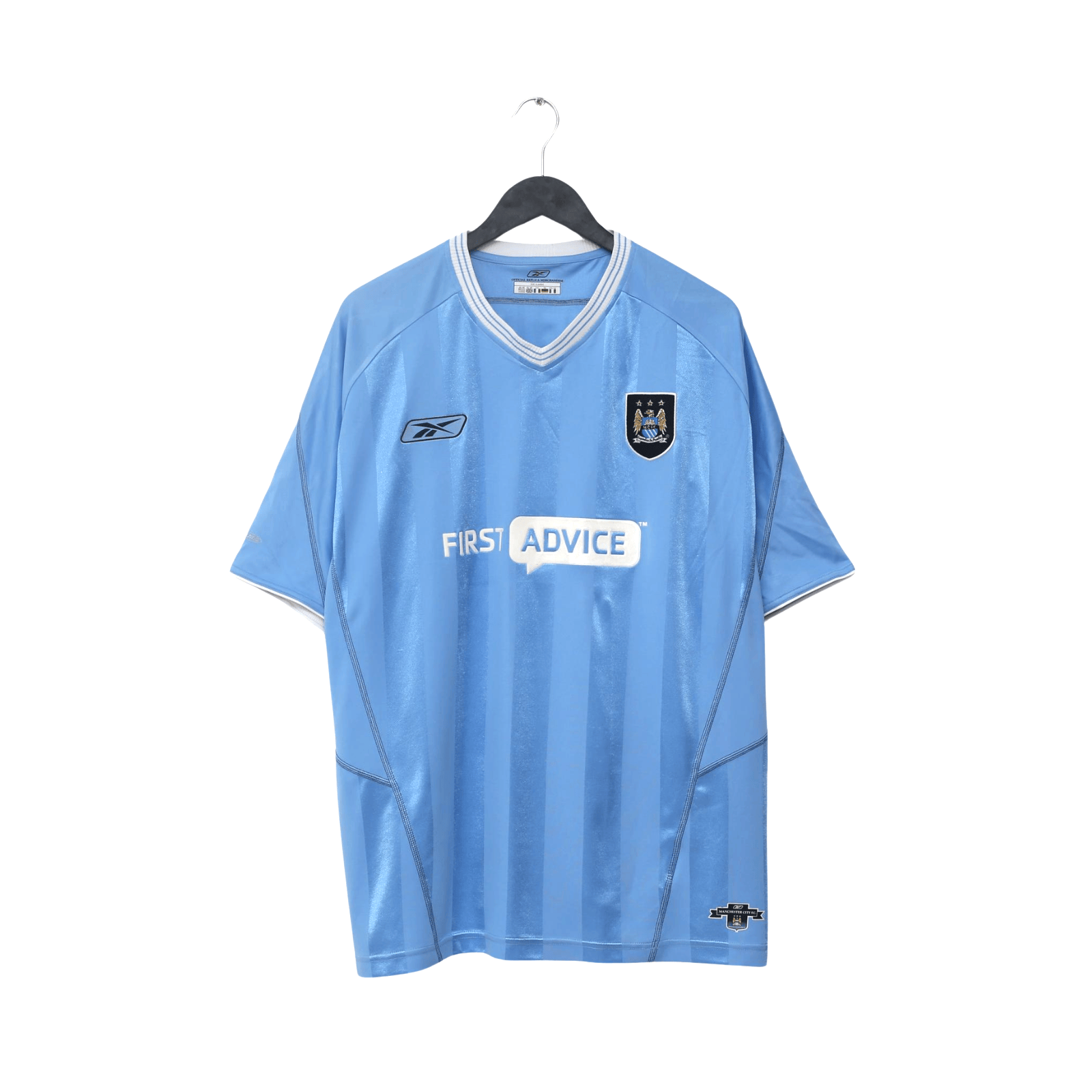 2003/04 Anelka #39 Manchester City Vintage Reebok Home Football Shirt (XL)