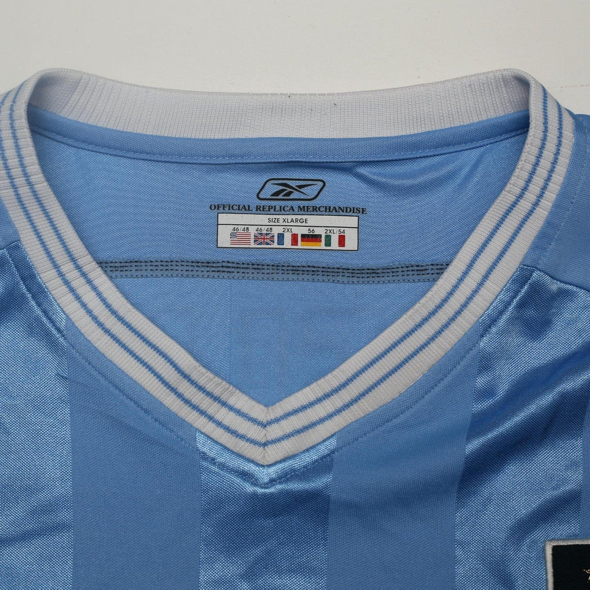 2003/04 Anelka #39 Manchester City Vintage Reebok Home Football Shirt (XL)