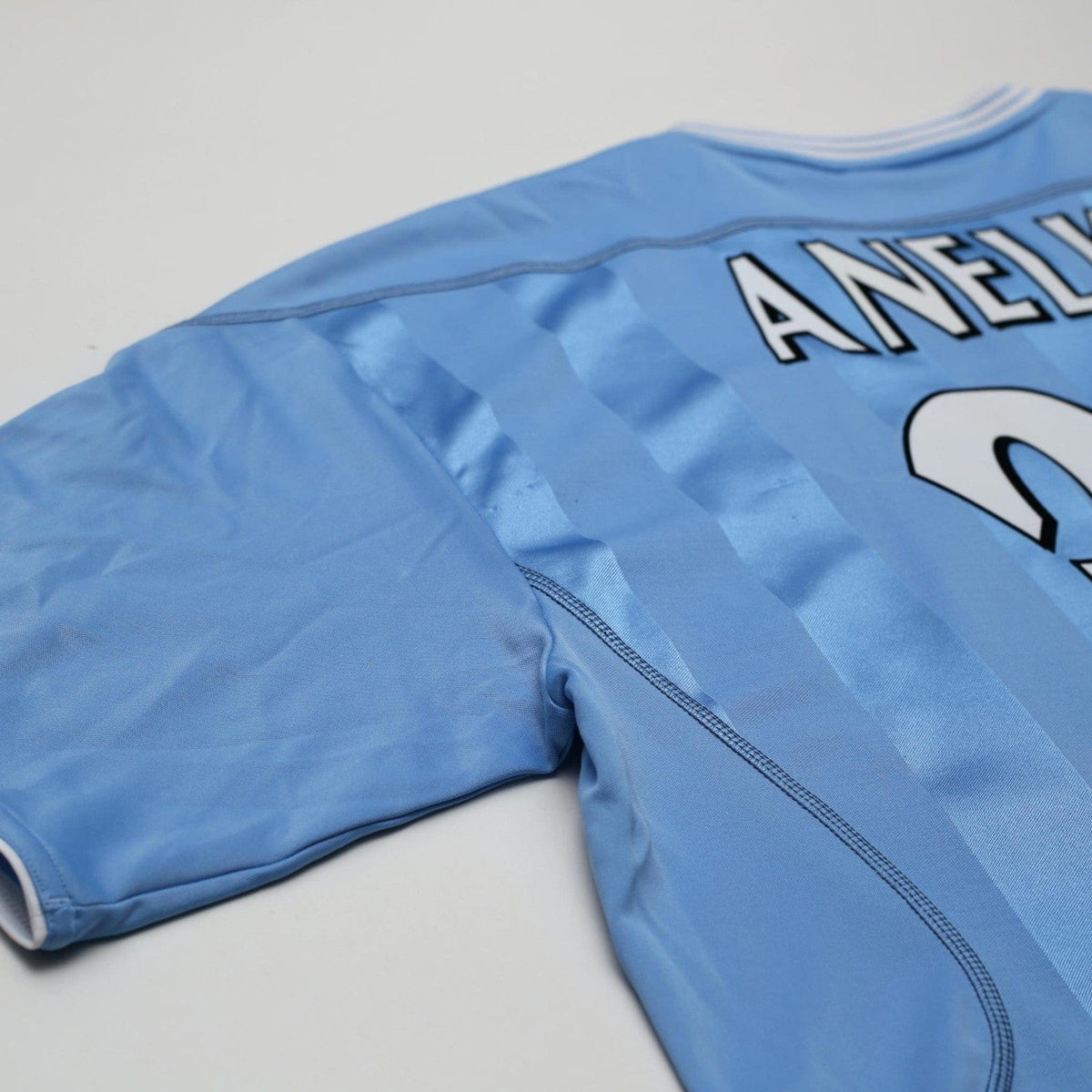2003/04 Anelka #39 Manchester City Vintage Reebok Home Football Shirt (XL)