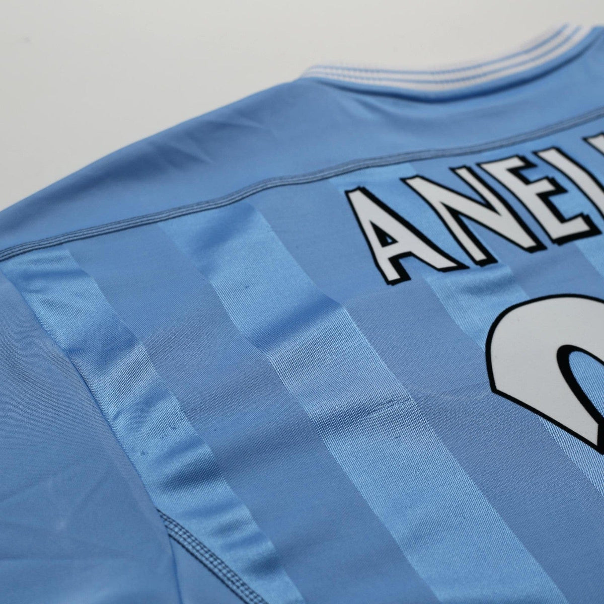 2003/04 Anelka #39 Manchester City Vintage Reebok Home Football Shirt (XL)