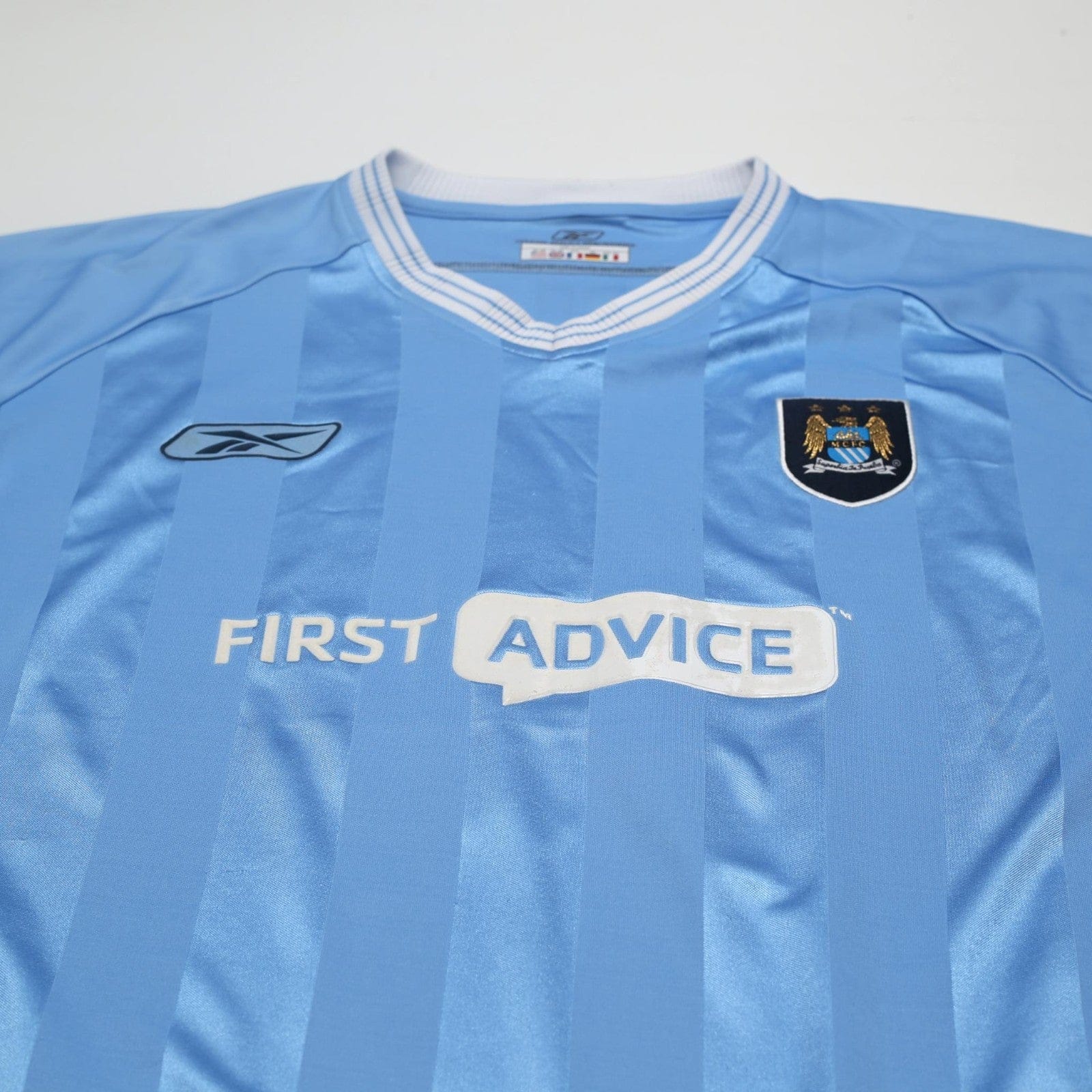 2003/04 Anelka #39 Manchester City Vintage Reebok Home Football Shirt (XL)