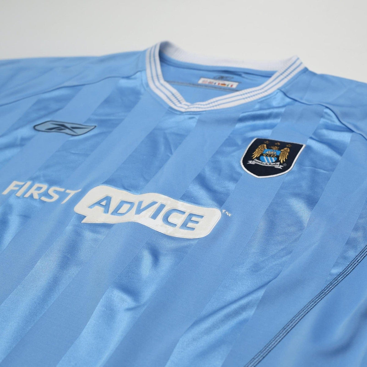 2003/04 Anelka #39 Manchester City Vintage Reebok Home Football Shirt (XL)