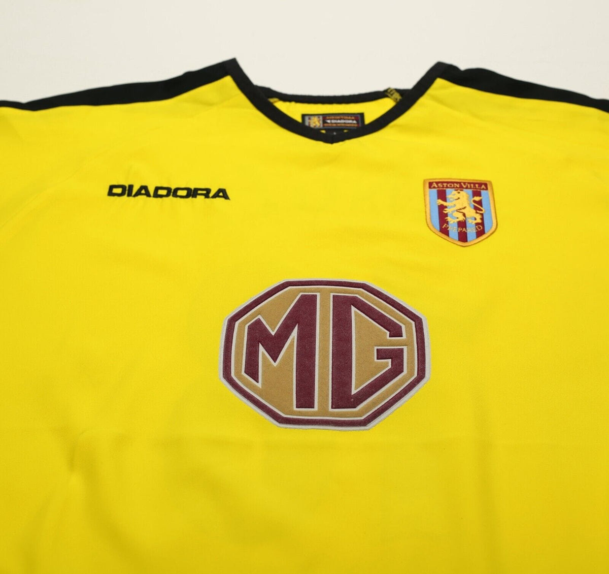 2003/04 ANGEL #18 Aston Villa Vintage Diadora Away Football Shirt (L)