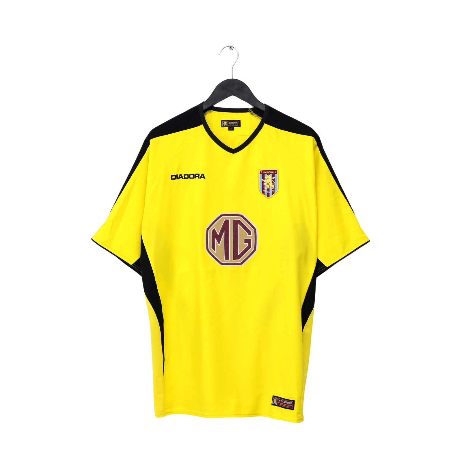 2003/04 ANGEL #18 Aston Villa Vintage Diadora Away Football Shirt (L)