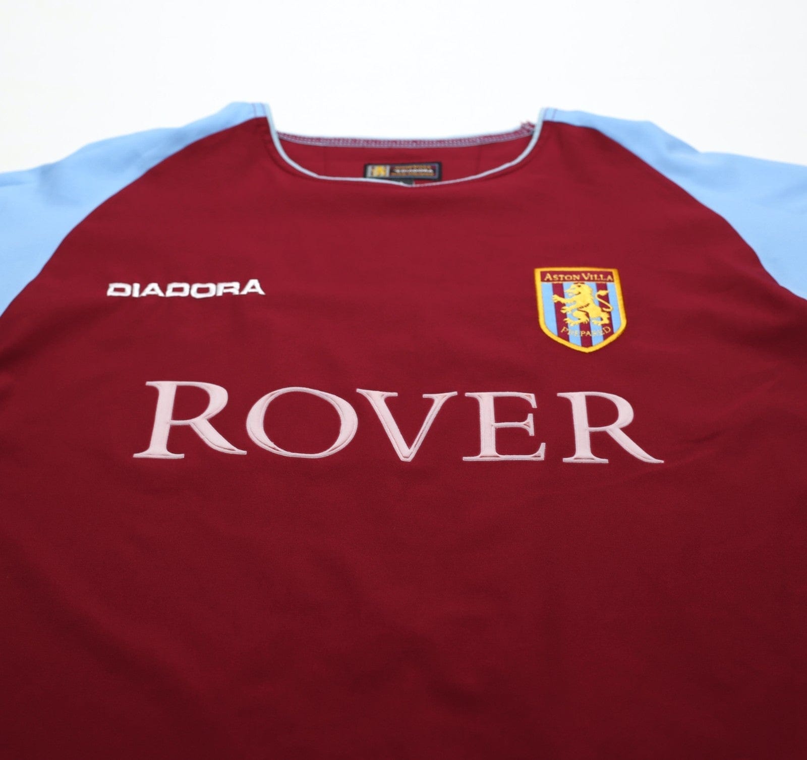 2003/04 ANGEL #18 Aston Villa Vintage Diadora Home Football Shirt (L)