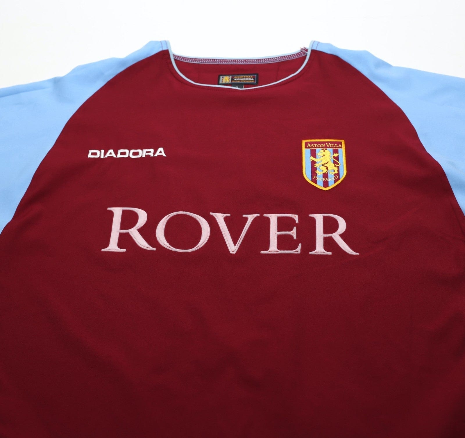 2003/04 ANGEL #18 Aston Villa Vintage Diadora Home Football Shirt (L)