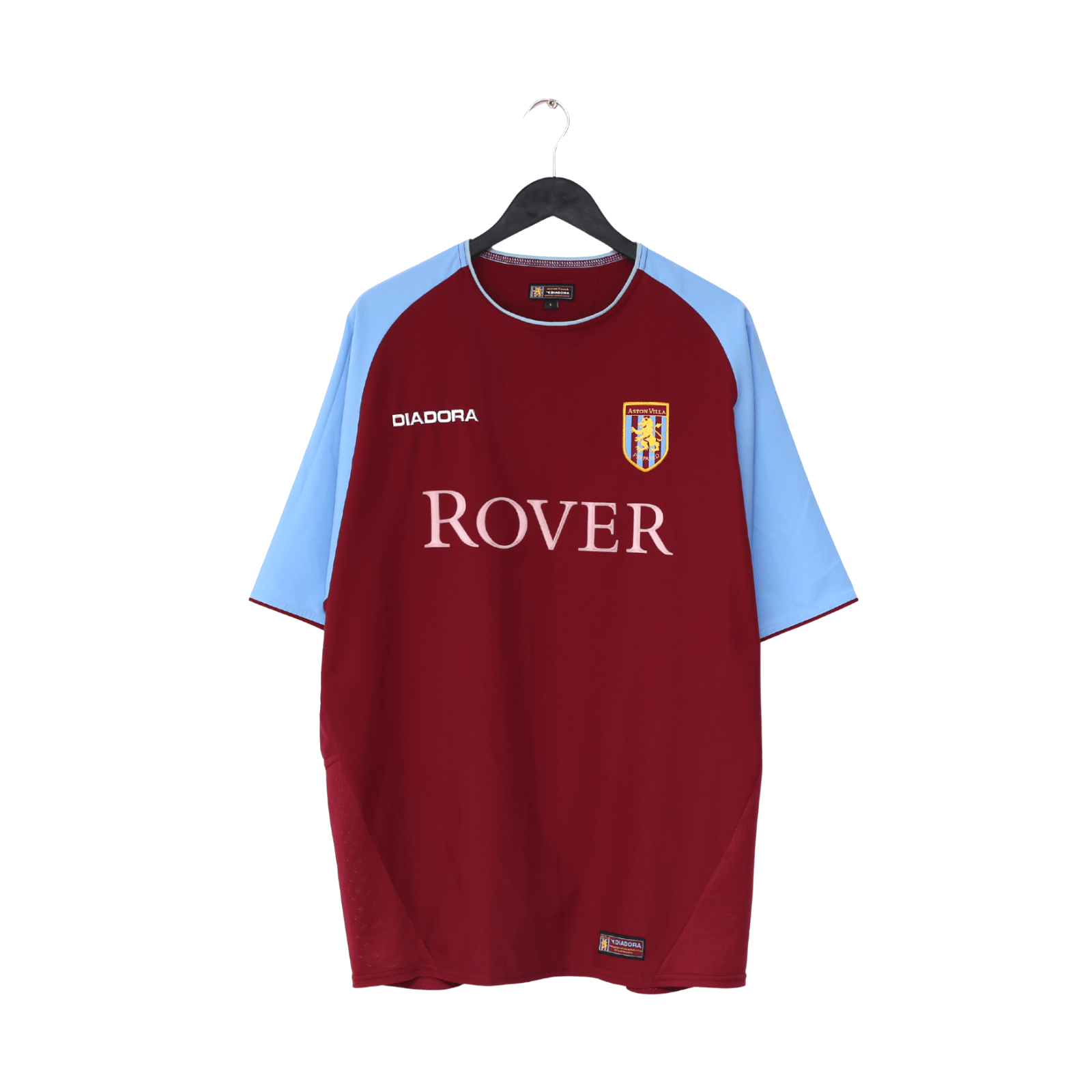 2003/04 ANGEL #18 Aston Villa Vintage Diadora Home Football Shirt (L)