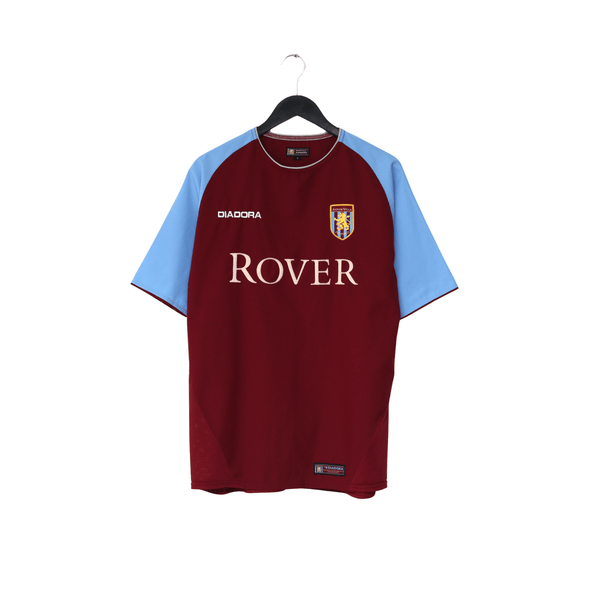 【新品未使用】02/03 ASTON VILLA DIADORA 38/40 2003/04 Angel #18 Aston Villa Vintage Diadora Home Football Shirt