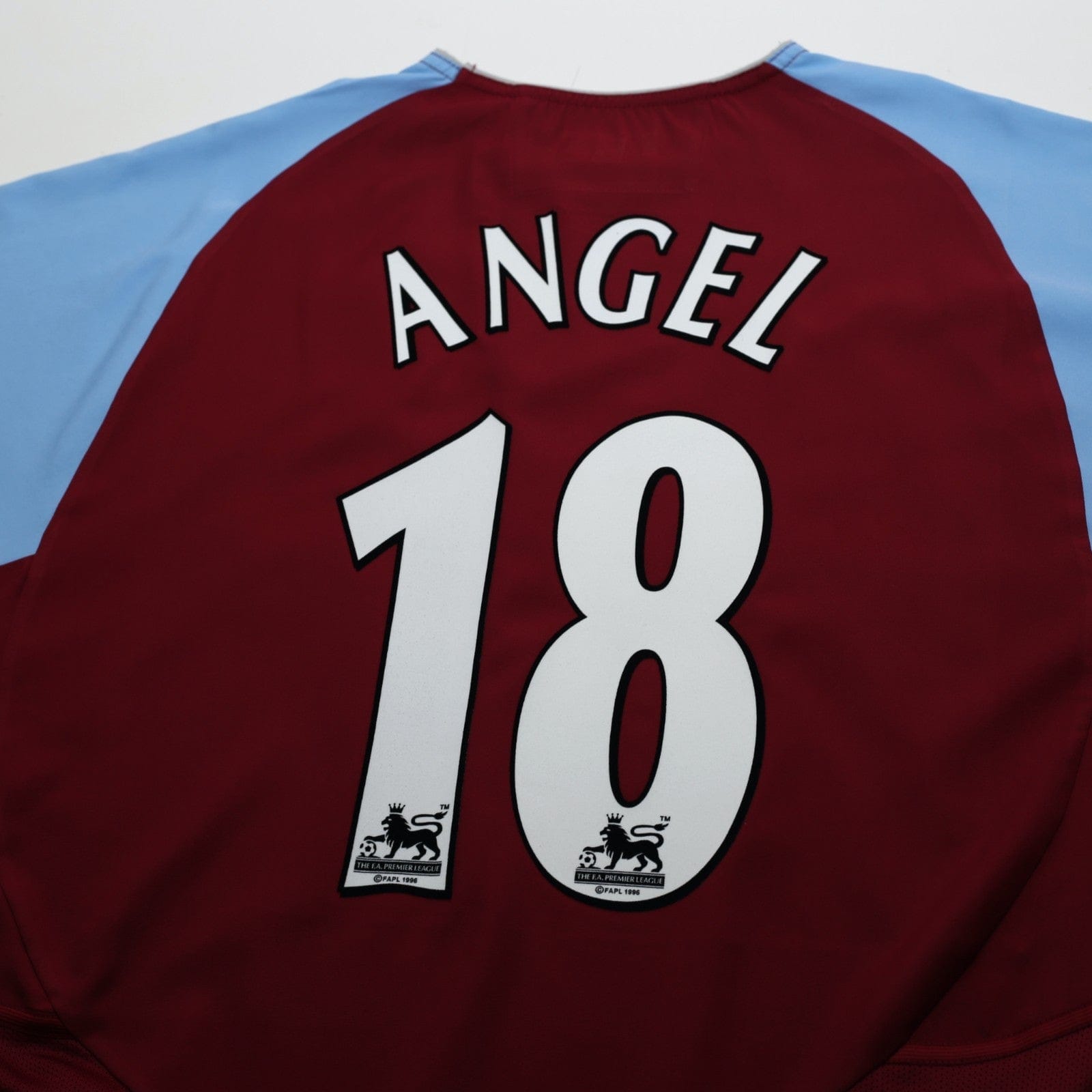 2003/04 Angel #18 Aston Villa Vintage Diadora Home Football Shirt (S/M)