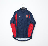 2003/04 ARSENAL Vintage Nike Hooded Rain Coat Football Jacket (S)