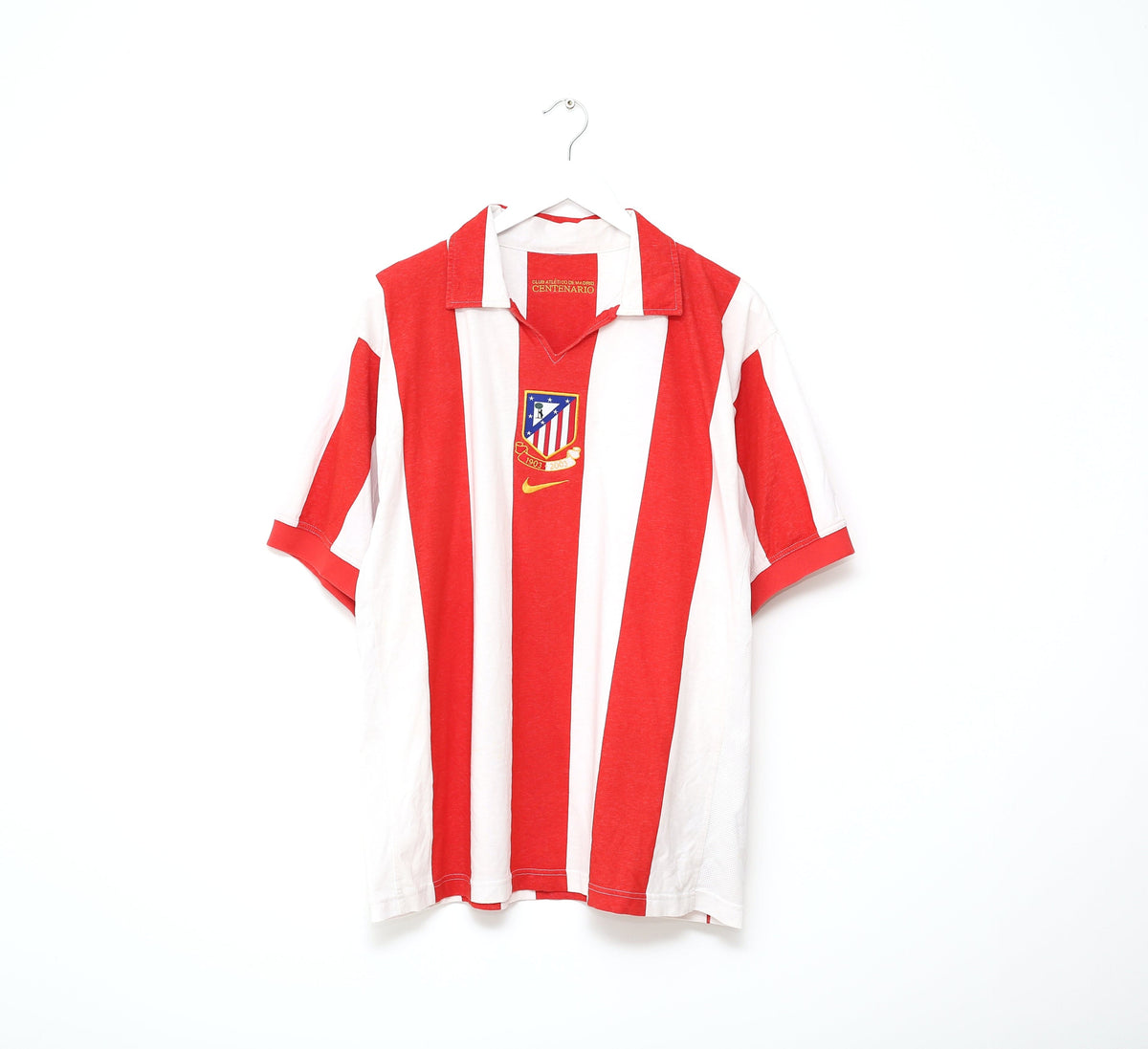 2003/04 ATLETICO MADRID Nike Home Football Shirt (XL)