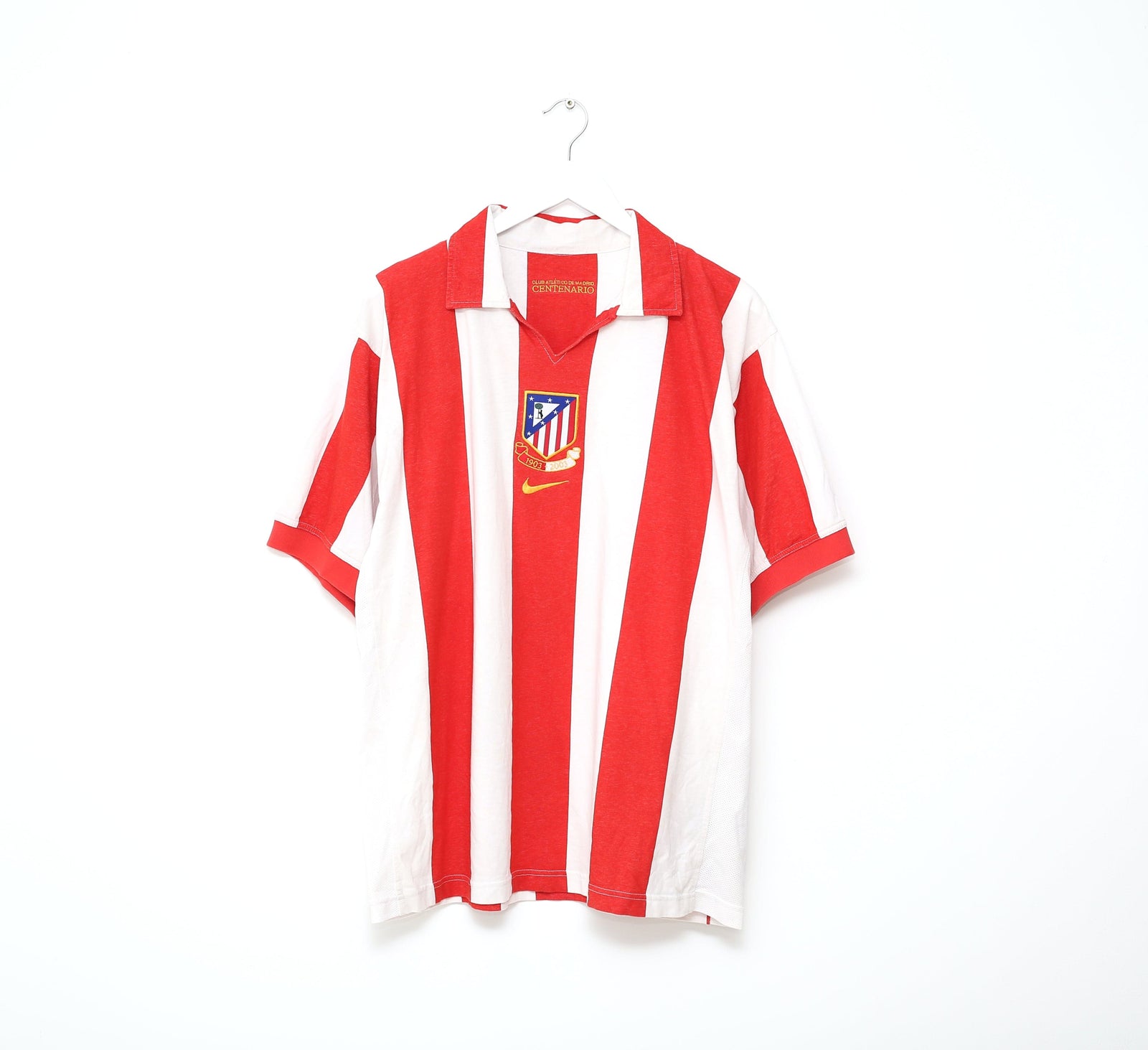2003/04 ATLETICO MADRID Nike Home Football Shirt (XL)