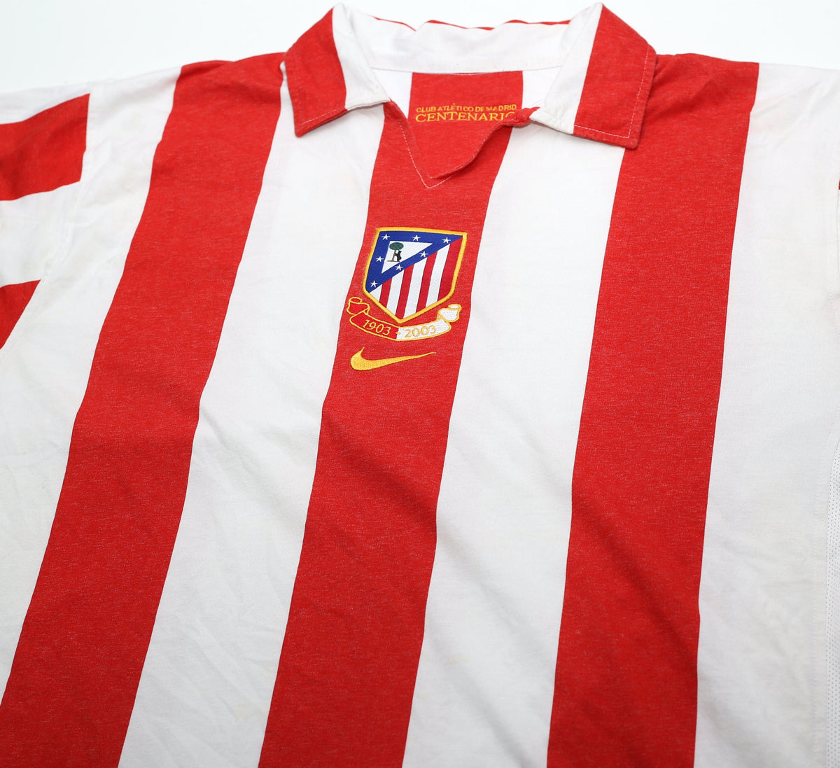 2003/04 ATLETICO MADRID Nike Home Football Shirt (XL)