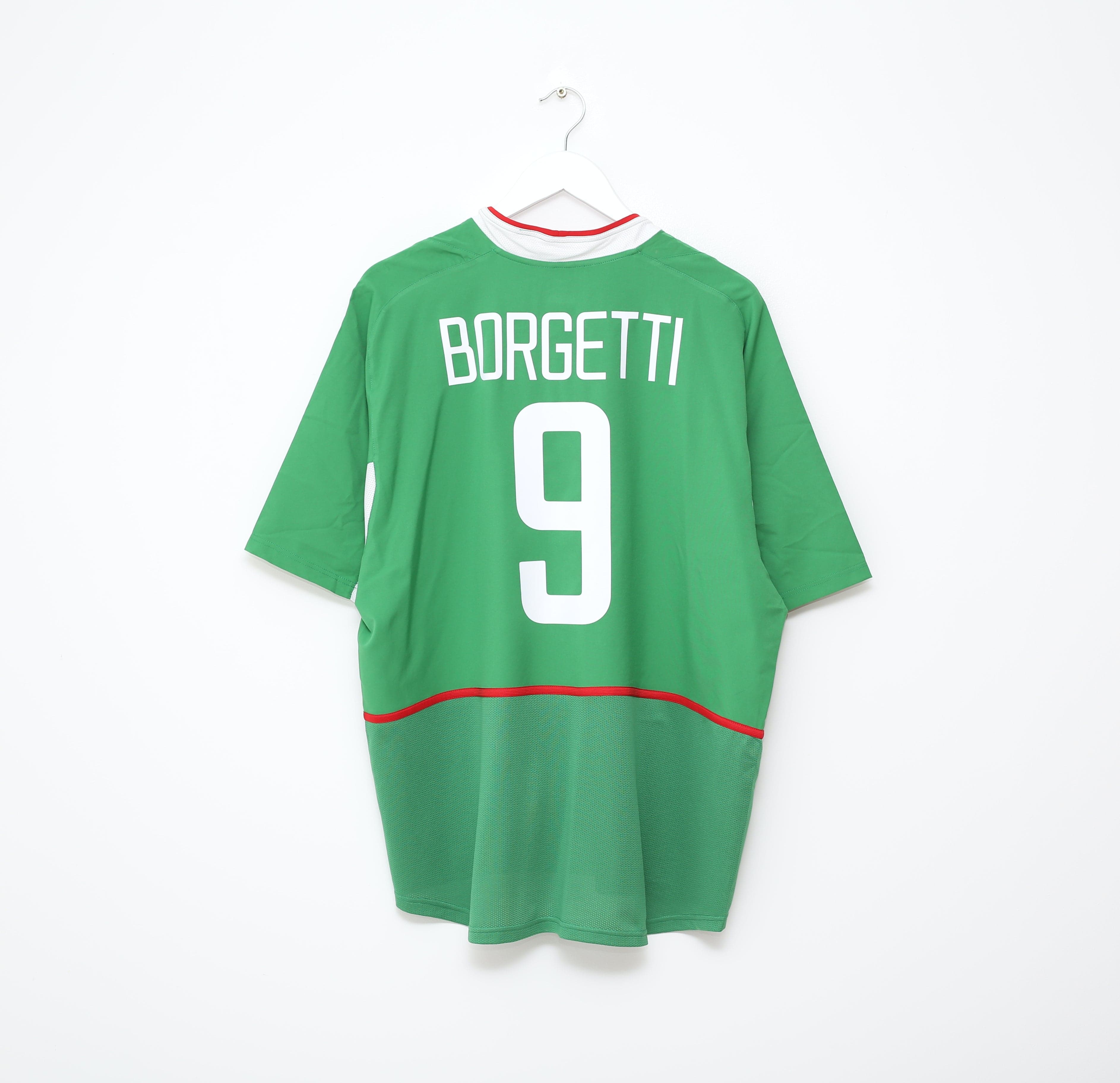 2003/04 BORGETTI #9 Mexico Vintage Nike Home Football Shirt (XL)