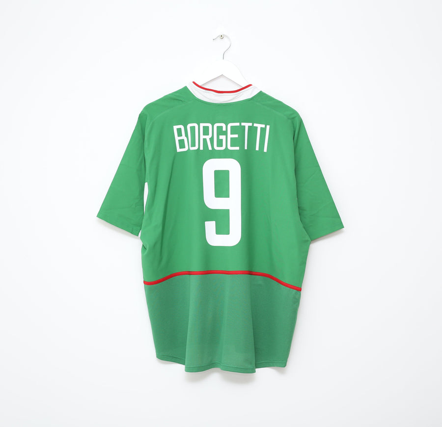 2003/04 BORGETTI #9 Mexico Vintage Nike Home Football Shirt (XL)