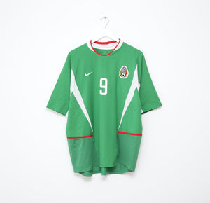 2003/04 BORGETTI #9 Mexico Vintage Nike Home Football Shirt (XL)