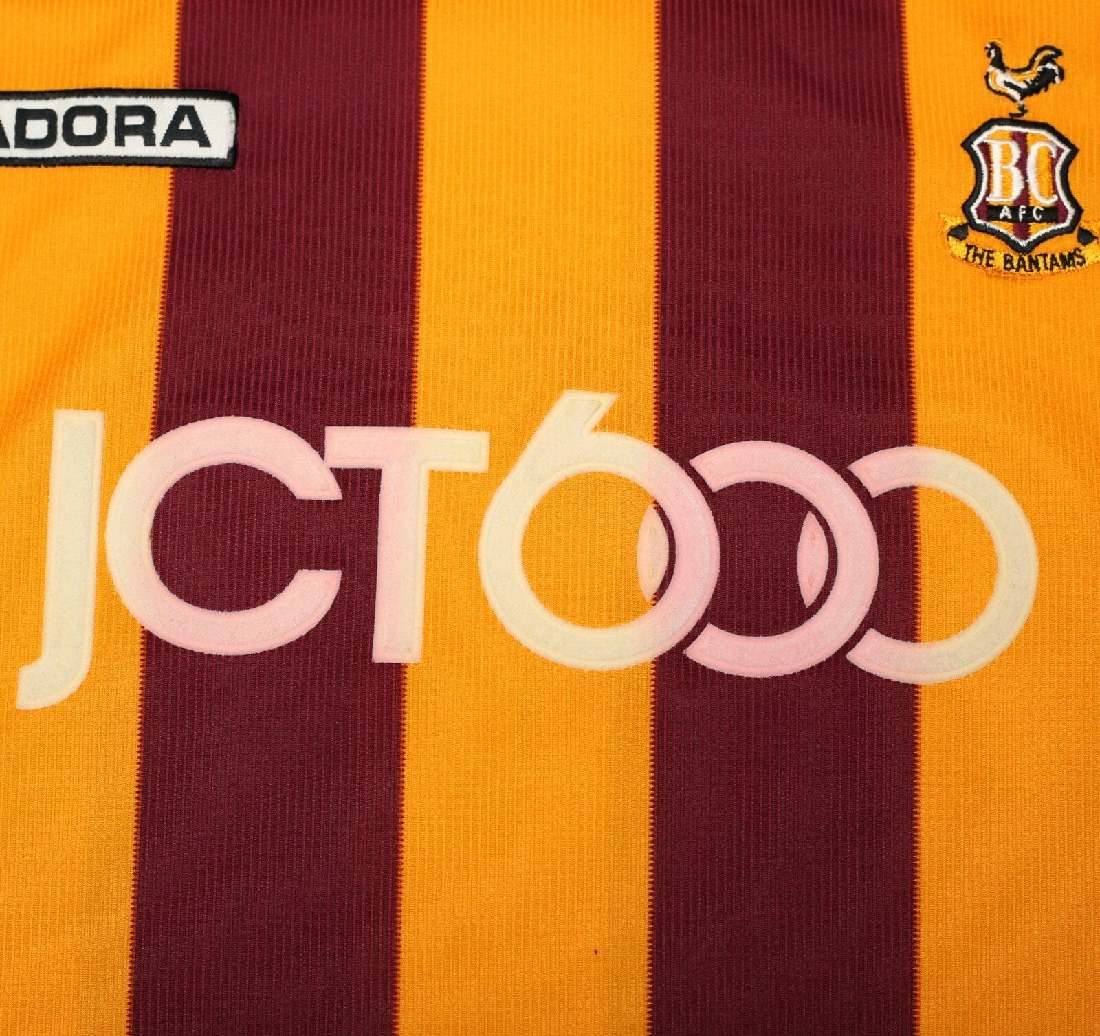 2003/04 BRADFORD CITY Vintage Diadora Centenary Home Shirt (M)