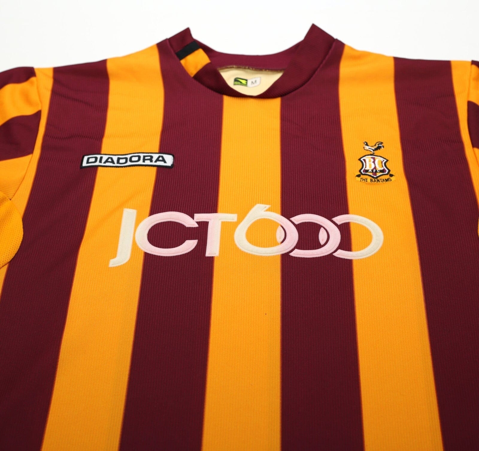 2003/04 BRADFORD CITY Vintage Diadora Centenary Home Shirt (M)