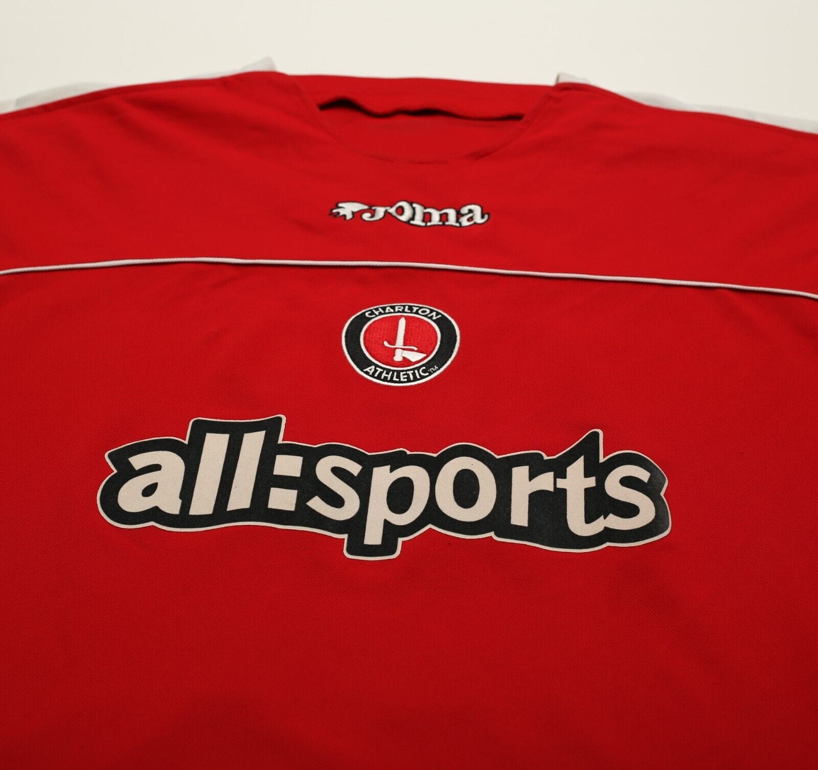 2003/04 DI CANIO #11 Charlton Athletic Vintage Joma Home Football Shirt (XL)