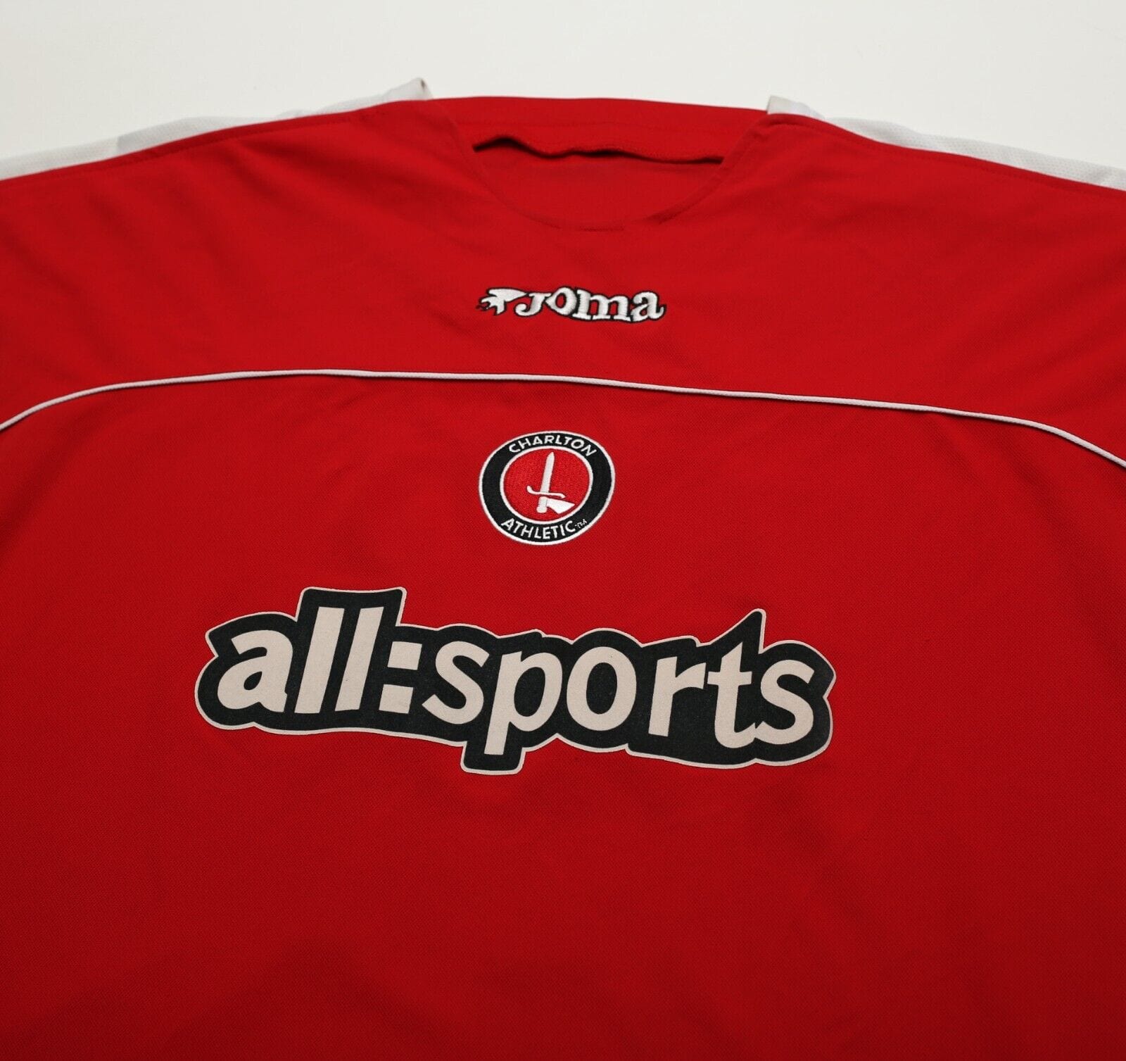 2003/04 DI CANIO #11 Charlton Athletic Vintage Joma Home Football Shirt (XL)