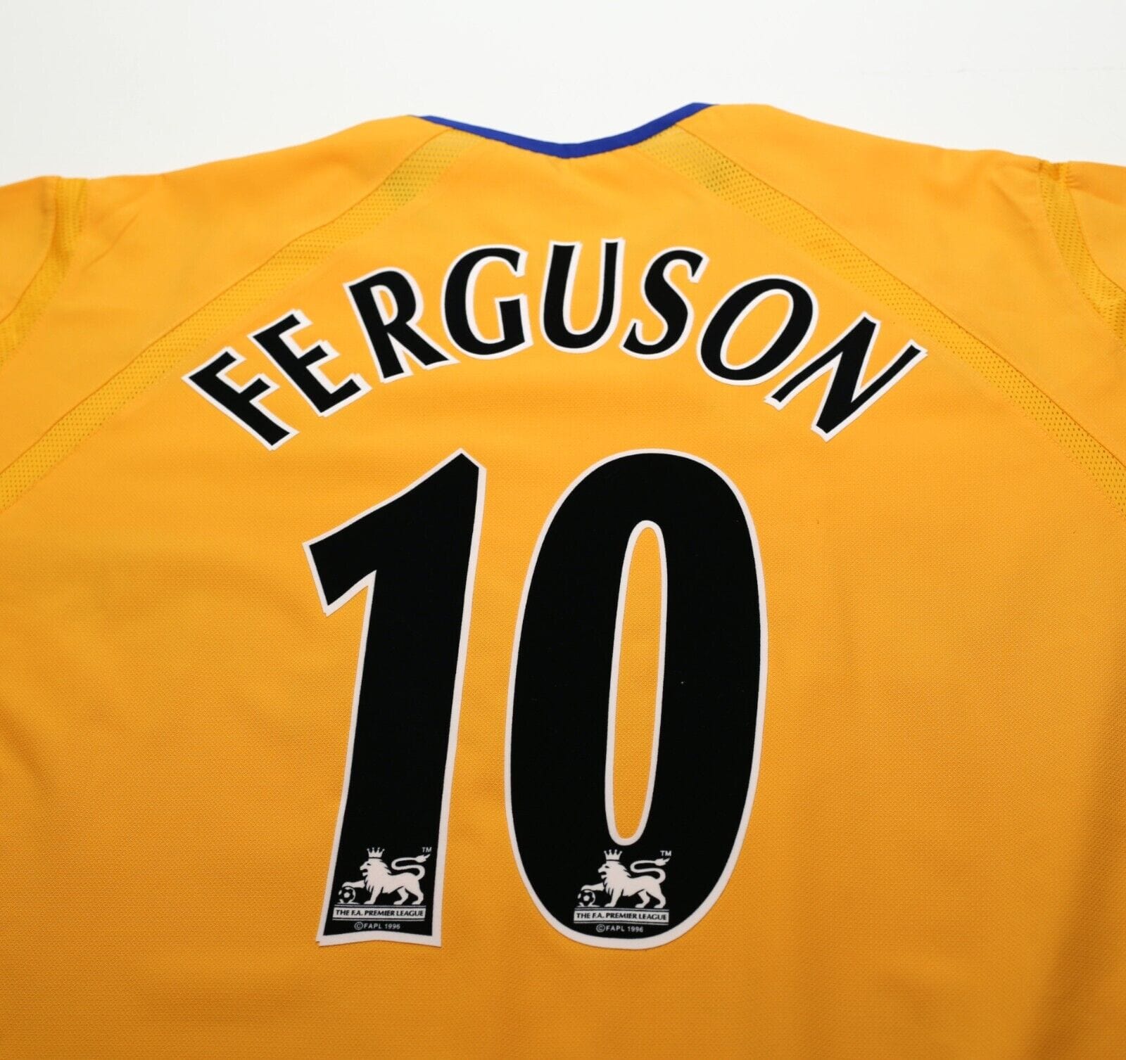 2003/04 FERGUSON #10 Everton Vintage PUMA Away Football Shirt (XL)