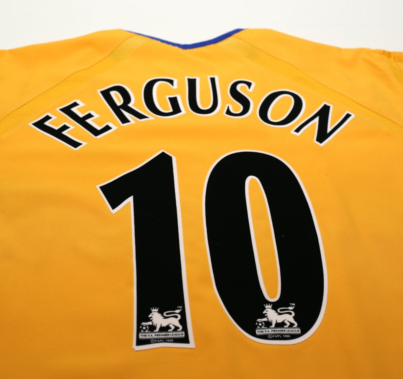 2003/04 FERGUSON #10 Everton Vintage PUMA Away Football Shirt (XL)