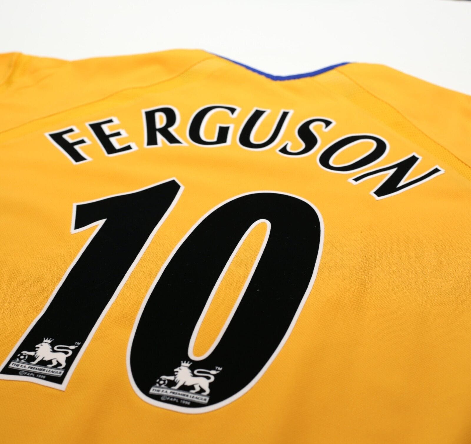 2003/04 FERGUSON #10 Everton Vintage PUMA Away Football Shirt (XL)