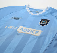 2003/04 FOWLER #8 Manchester City Vintage Reebok Home Football Shirt (S)