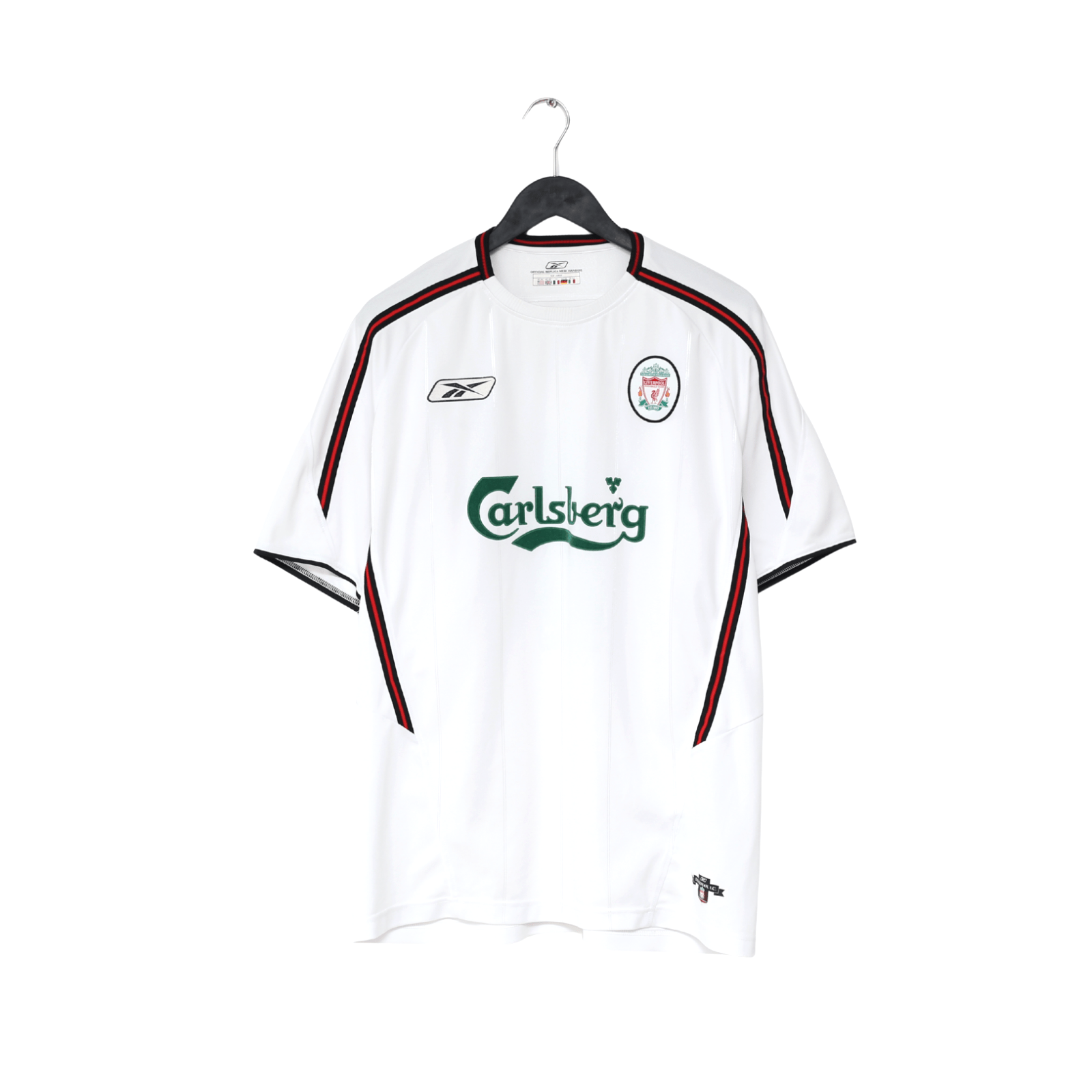 2003/04 GERRARD #17 Liverpool Vintage Reebok Away Football Shirt (L)