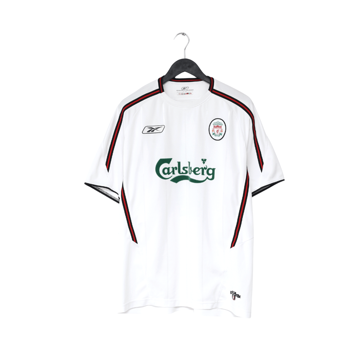 2003/04 GERRARD #17 Liverpool Vintage Reebok Away Football Shirt (L)