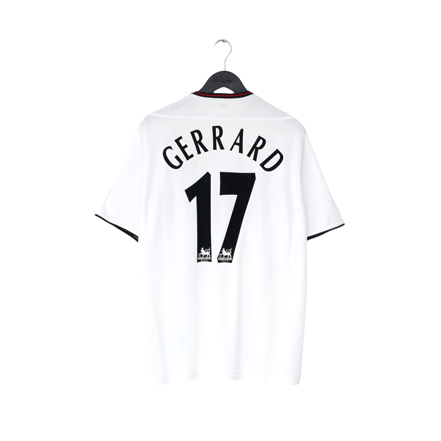 2003/04 GERRARD #17 Liverpool Vintage Reebok Away Football Shirt (L)