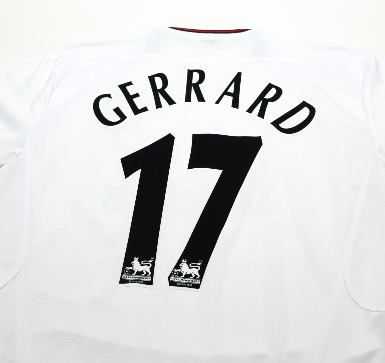2003/04 GERRARD #17 Liverpool Vintage Reebok Away Football Shirt (L)