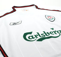 2003/04 GERRARD #17 Liverpool Vintage Reebok Away Football Shirt (L)