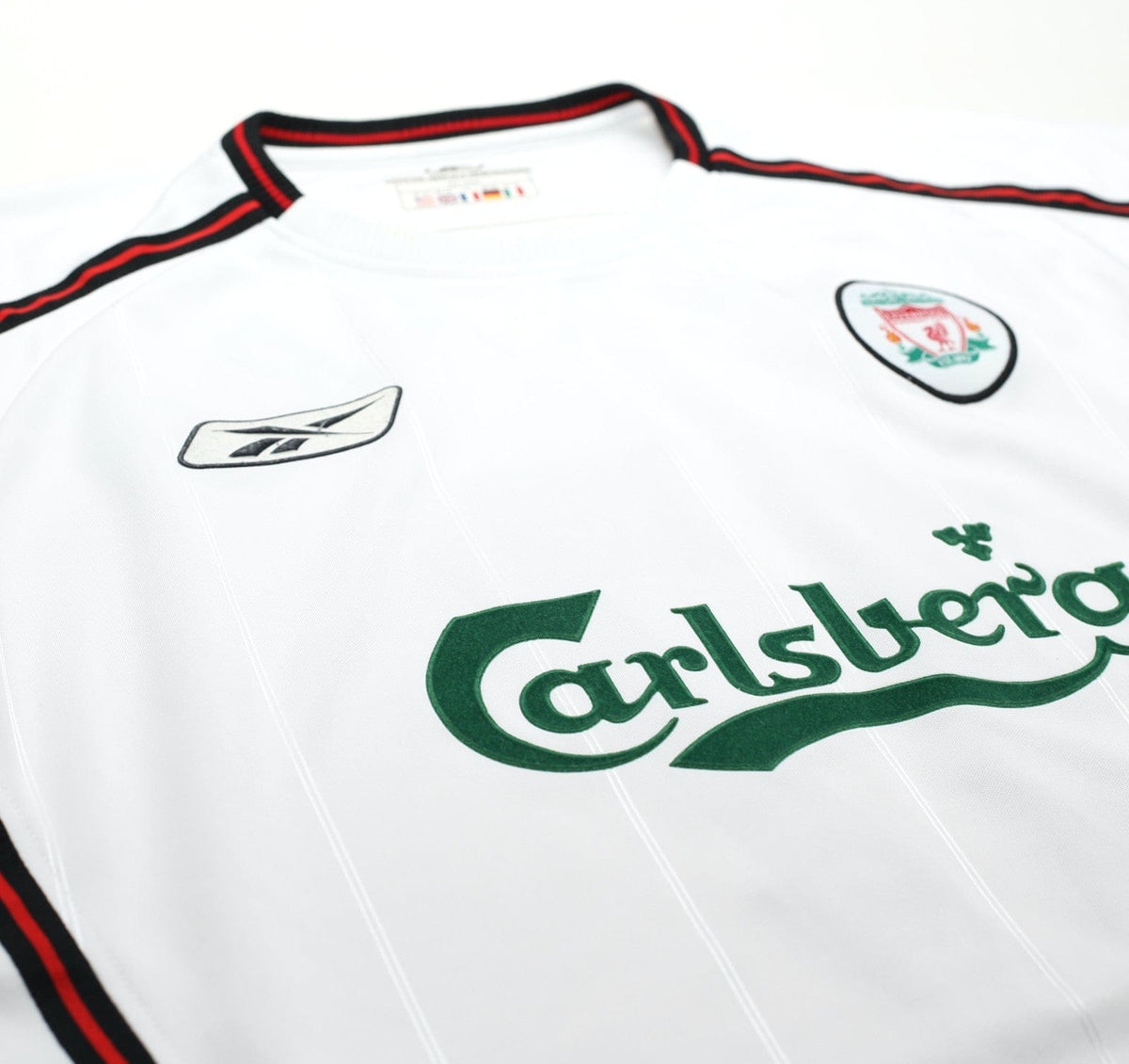 2003/04 GERRARD #17 Liverpool Vintage Reebok Away Football Shirt (L)