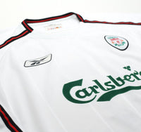 2003/04 GERRARD #17 Liverpool Vintage Reebok Away Football Shirt (L)