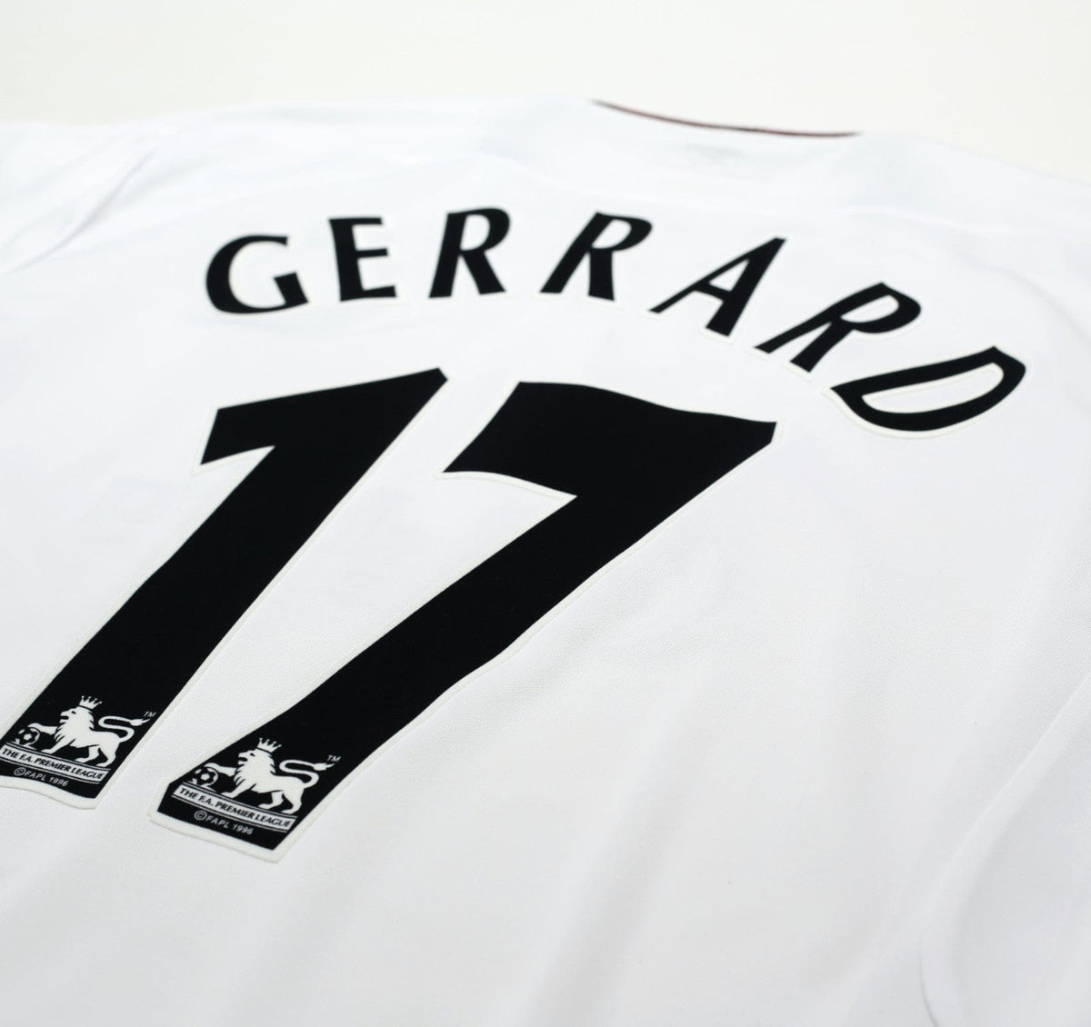 2003/04 GERRARD #17 Liverpool Vintage Reebok Away Football Shirt (L)