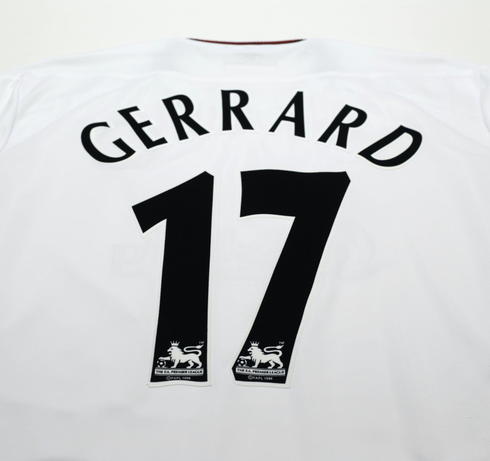 2003/04 GERRARD #17 Liverpool Vintage Reebok Away Football Shirt (L)