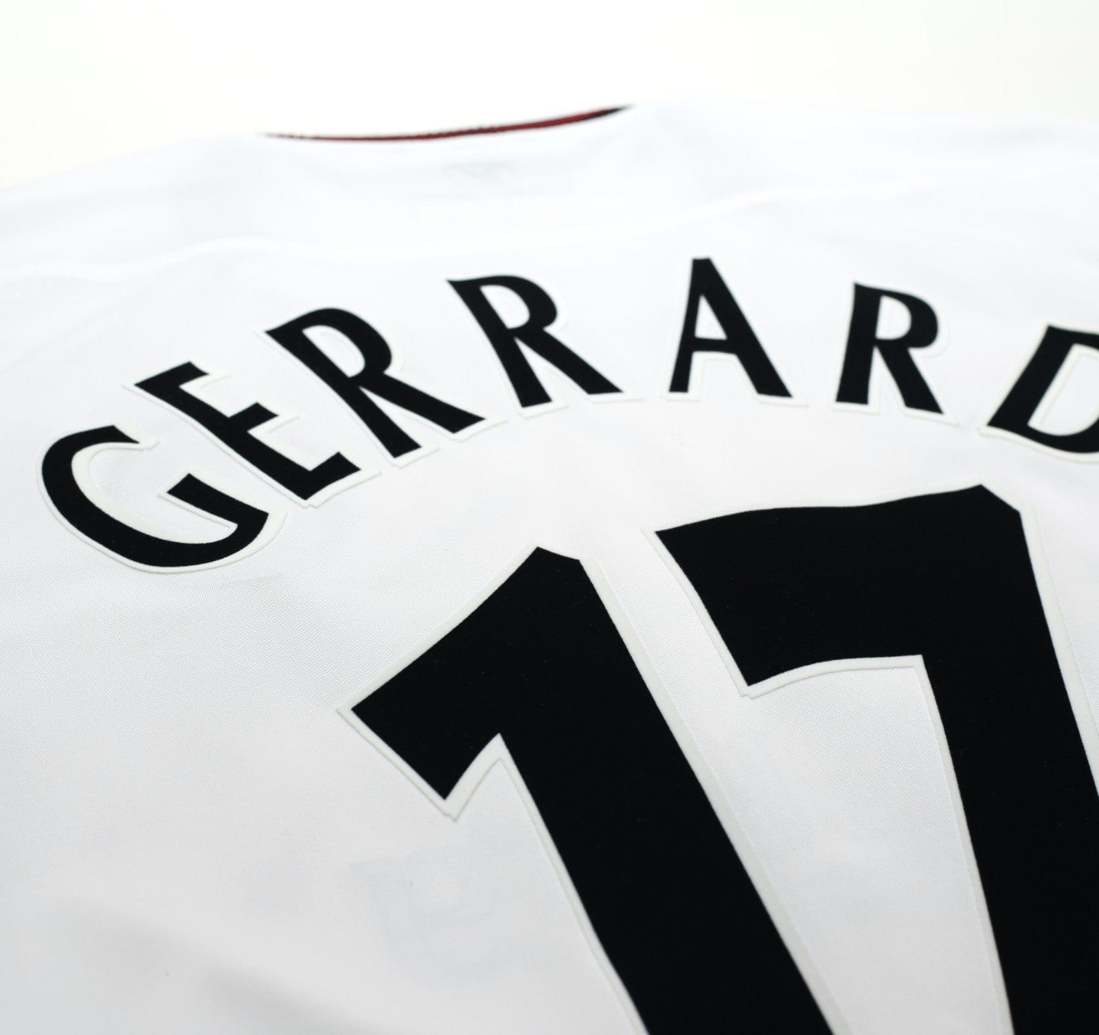 2003/04 GERRARD #17 Liverpool Vintage Reebok Away Football Shirt (L)