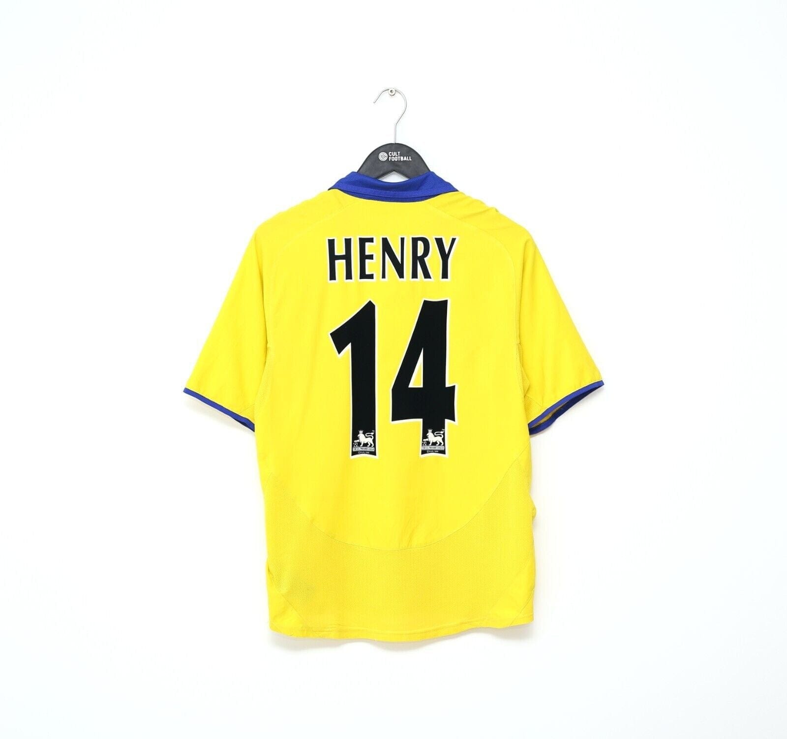 2003/04 HENRY #14 Arsenal Vintage Nike Away Football Shirt Jersey (S)