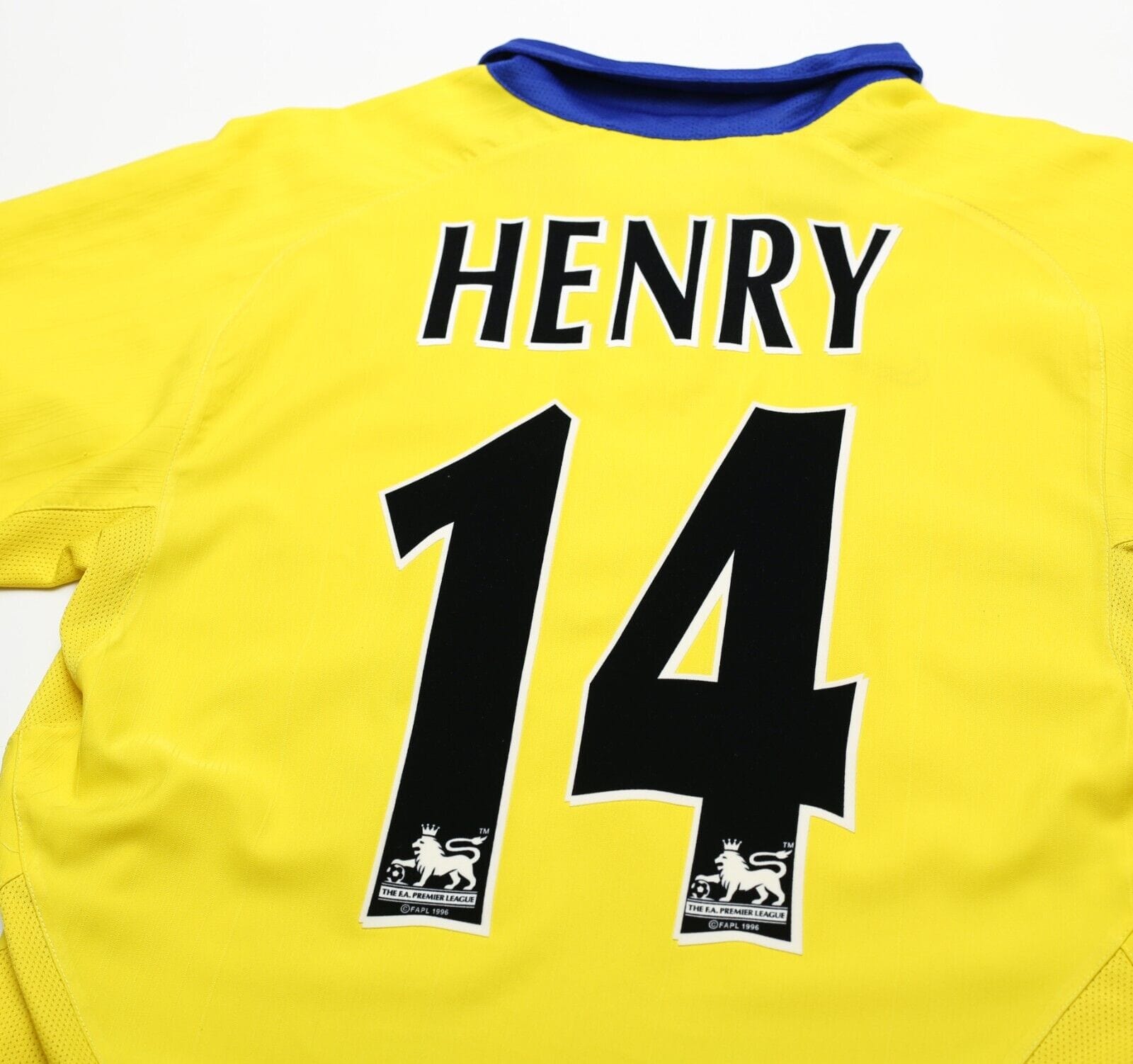 2003/04 HENRY #14 Arsenal Vintage Nike Away Football Shirt Jersey (S)