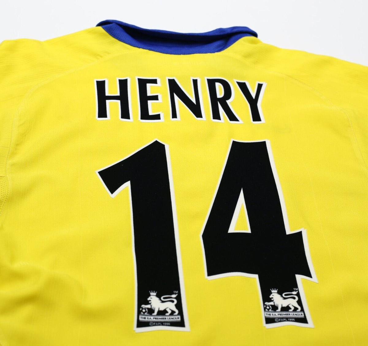 2003/04 HENRY #14 Arsenal Vintage Nike Away Football Shirt Jersey (S)