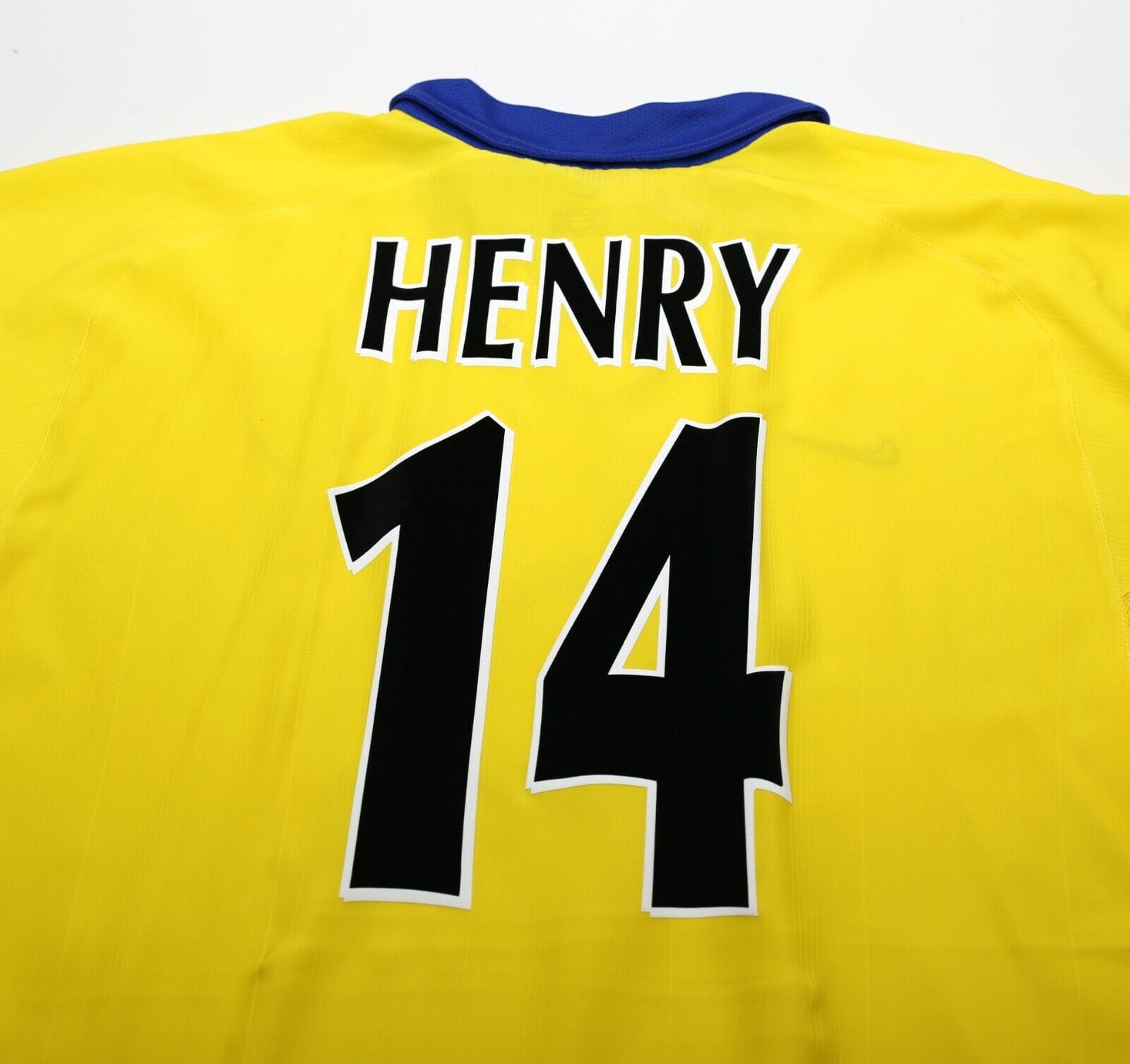 2003/04 HENRY #14 Arsenal Vintage Nike Away Long Sleeve Football Shirt (XL)