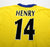 2003/04 HENRY #14 Arsenal Vintage Nike Away Long Sleeve Football Shirt (XL)