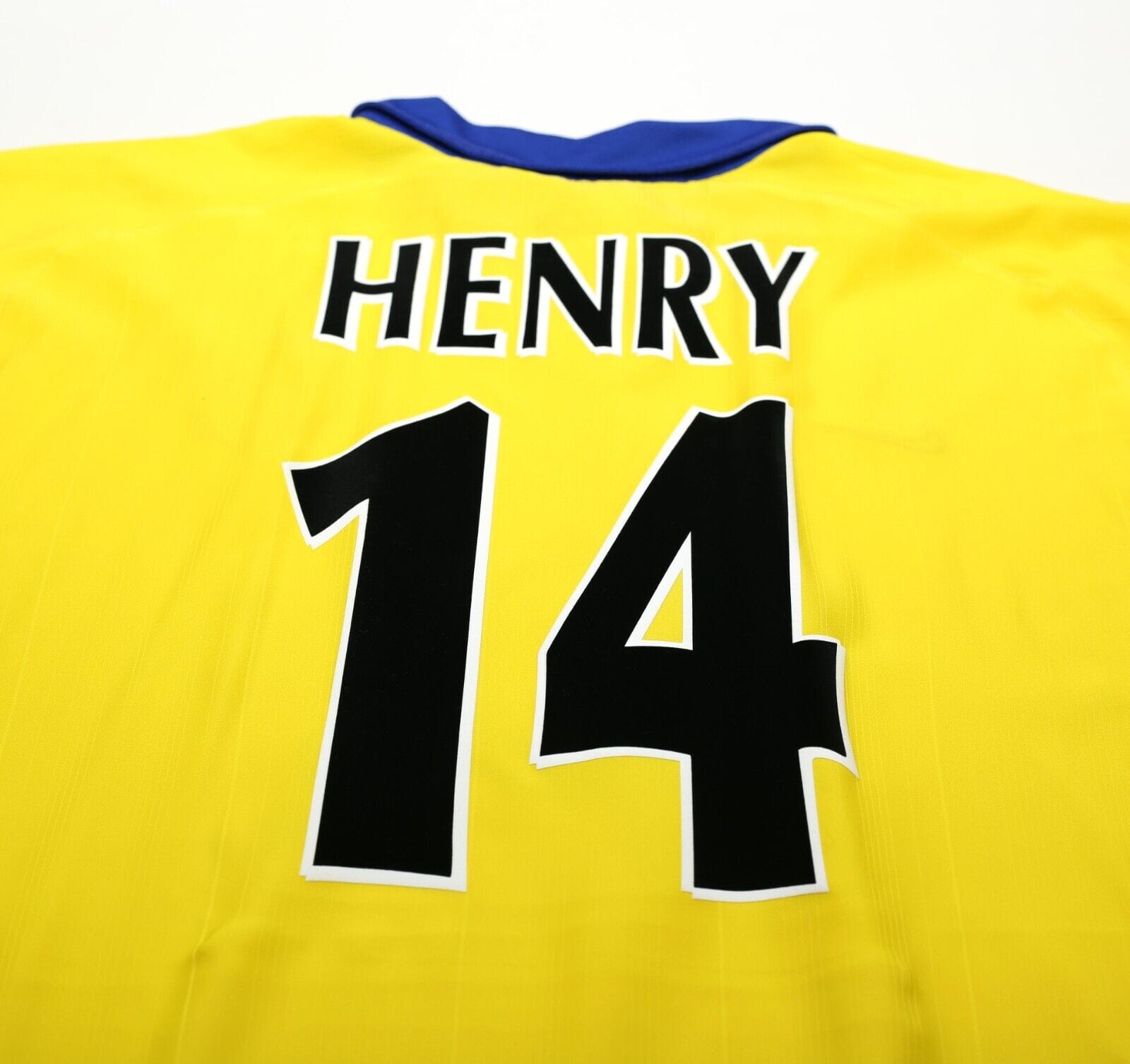 2003/04 HENRY #14 Arsenal Vintage Nike Away Long Sleeve Football Shirt (XL)