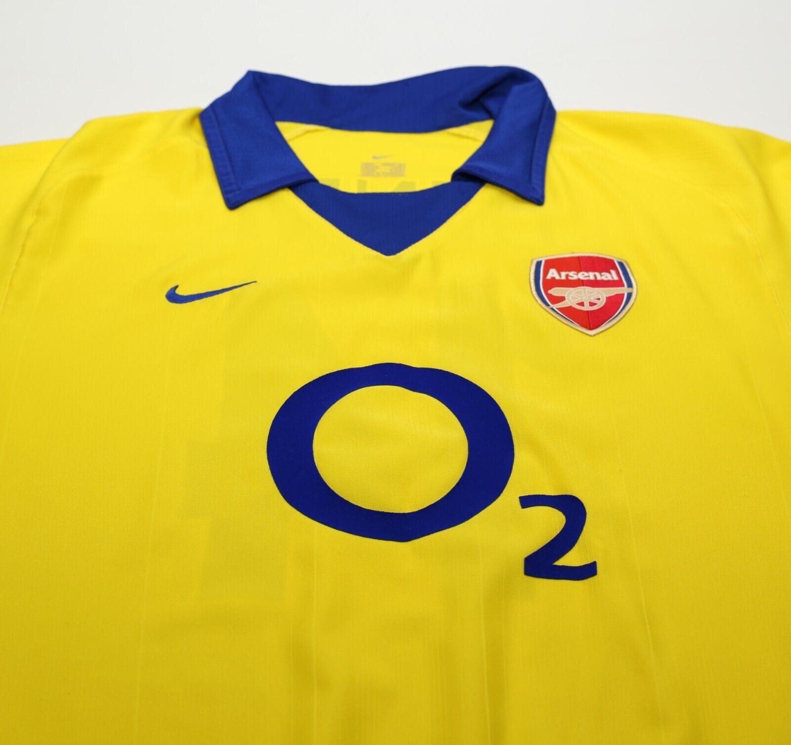 2003/04 HENRY #14 Arsenal Vintage Nike UCL Away Football Shirt Jersey (L)